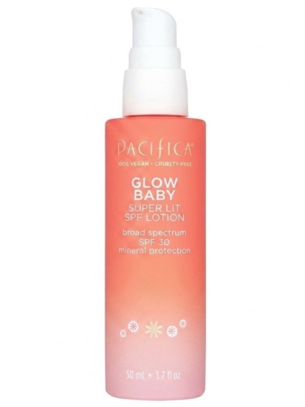 Pacifica Glow Baby Vitamin C Face Mineral Sunscreen SPF 30 Brightening 1.7 oz
